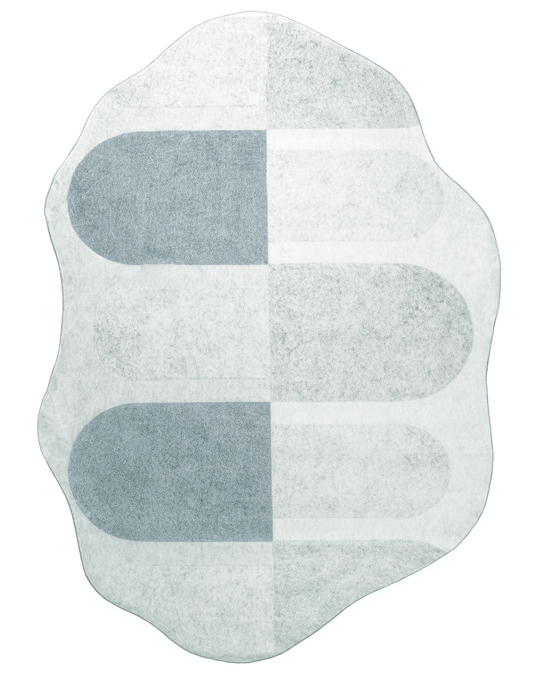 TEPPICH Mirano Firo Mazovia Unregelmäßige Form 120x160cm Grau Geometrisch Kurzflor - Grau, Textil (120/160cm) - Mazovia