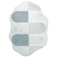 TEPPICH Mirano Firo Mazovia Unregelmäßige Form 120x160cm Grau Geometrisch Kurzflor - Grau, Textil (120/160cm) - Mazovia