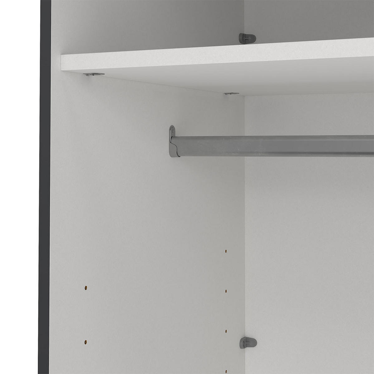 SCHIEBETÜRENSCHRANK, Bergamo, Grau, Holzwerkstoff, 139 x 67 x 221 cm - Grau, Holzwerkstoff (139/221/67cm) - ebuy24