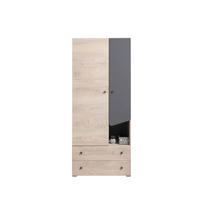 DREHTÜRENSCHRANK RAVENNA 80/190/50cm 2-türig Eichefarben - Eichefarben, Holzwerkstoff (80/190/50cm) - MASSENO