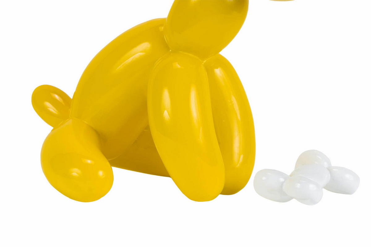 SKULPTUR Gelb 30/28 cm - Gelb, Stein (1.15/28/18cm) - KUNSTLOFT