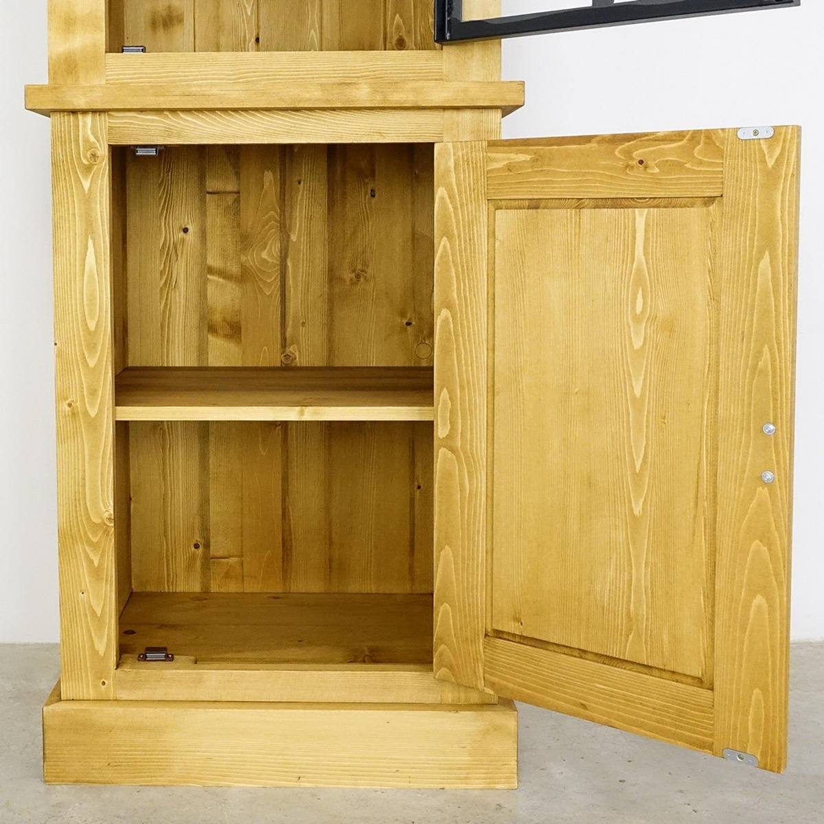 VITRINE aus Massivholz Industrial - Honig, Holz (59/203/45cm) - Seart