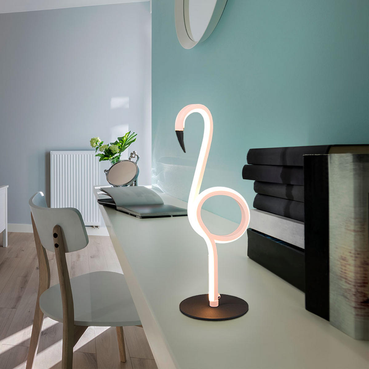 LED TISCHLEUCHTE Ingo Rosa - Rosa, Metall (12/14/35cm) - Trio Leuchten