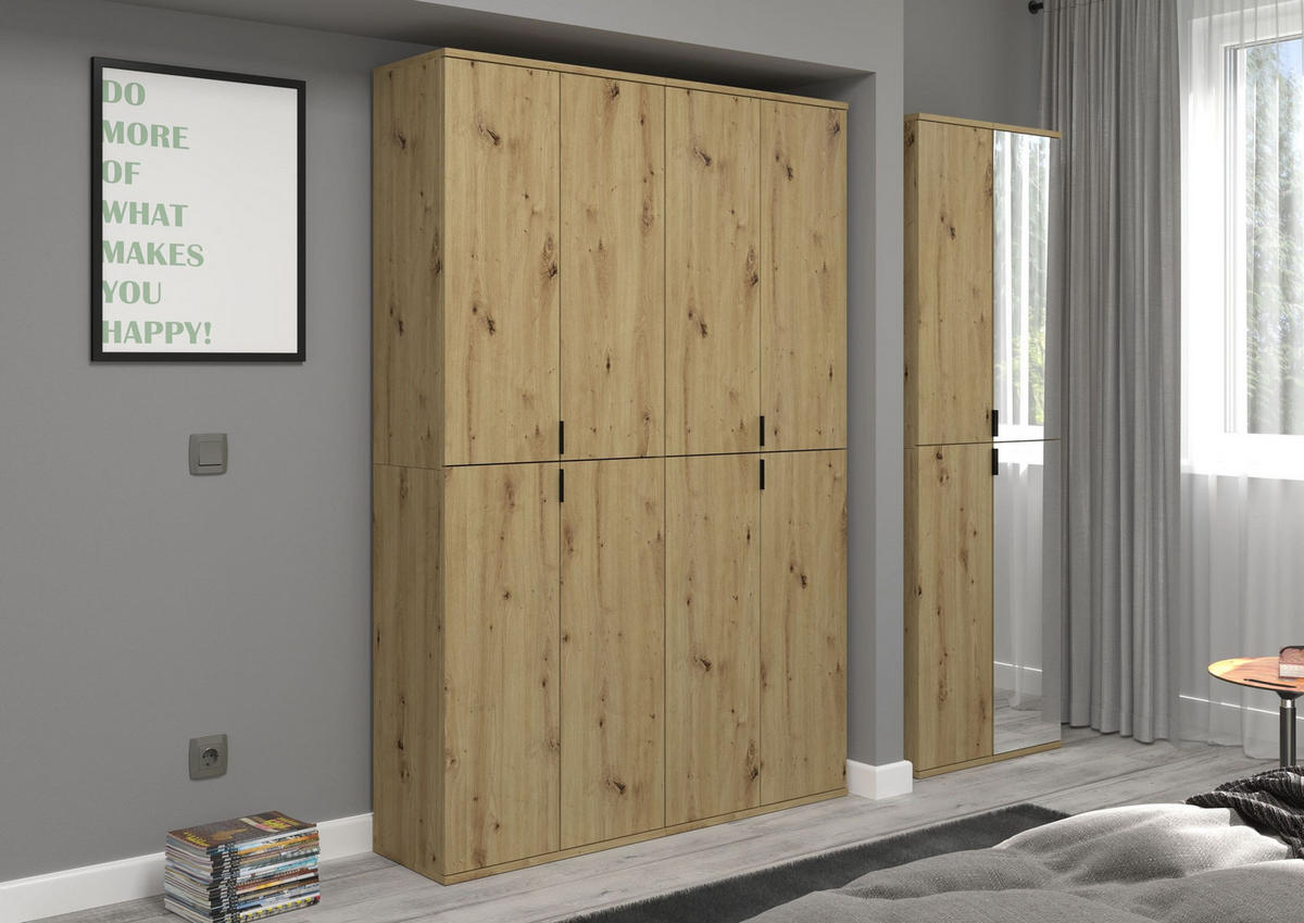 HOCHSCHRANK PROJEKT X (B/H/T: ca. 30/193/34 cm) in Artisan Eiche Nachbildung/Artisan Eiche Nachbildung - Eiche Artisan, Holzwerkstoff (30/193/34cm)