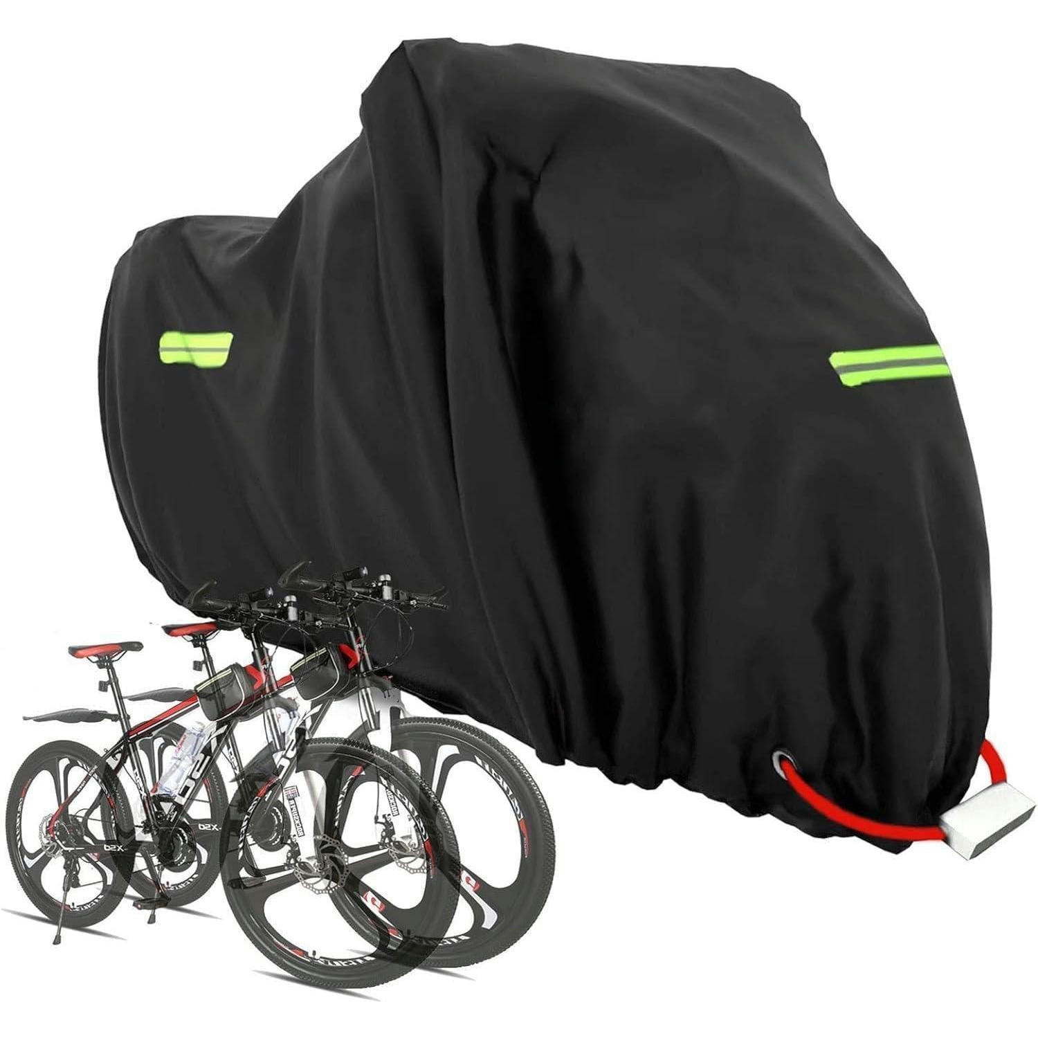 FAHRRADABDECKUNG Wasserdicht 205 x 110 x 80 cm 210D Oxford-Gewebe - Schwarz, Textil (110/80/205cm)