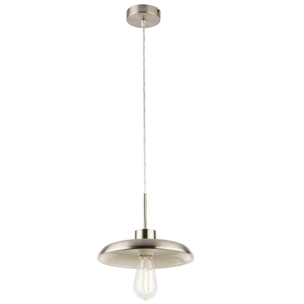 HÄNGELEUCHTE DARENU Silber Rund - Silberfarben, Metall (40/40/120cm) - Globo Lighting
