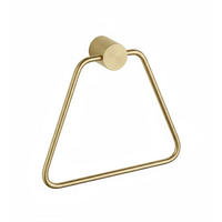 HANDTUCHHALTER Rea Tomi 5810 Brush Gold - Goldfarben, Metall (4/16/21cm) - REA