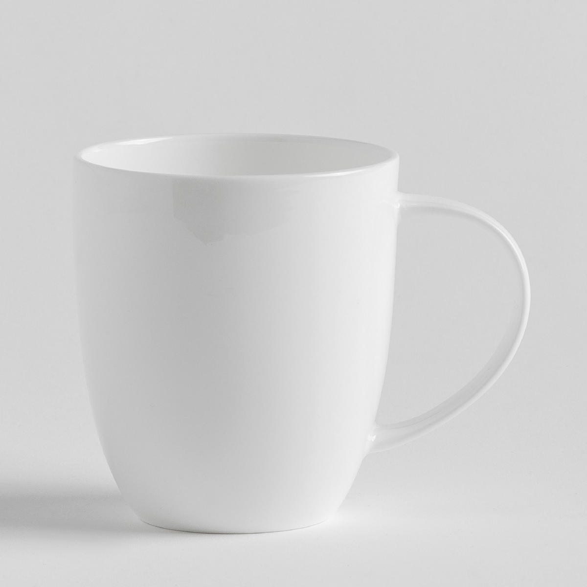 BECHER Bianco - Weiß, Keramik (0.4L) - home&you