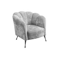 POLSTERSESSEL Adria mit Metallfüßen - Schwarz/Grau, Holzwerkstoff/Textil (87/78/83cm) - Ravio