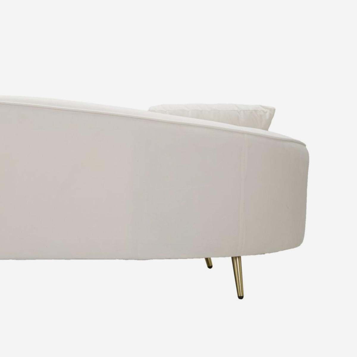3-SITZER Sofa gepolstert Oslo - Weiß - Weiß, Holz/Kunststoff (84/68/185cm) - Pasmara