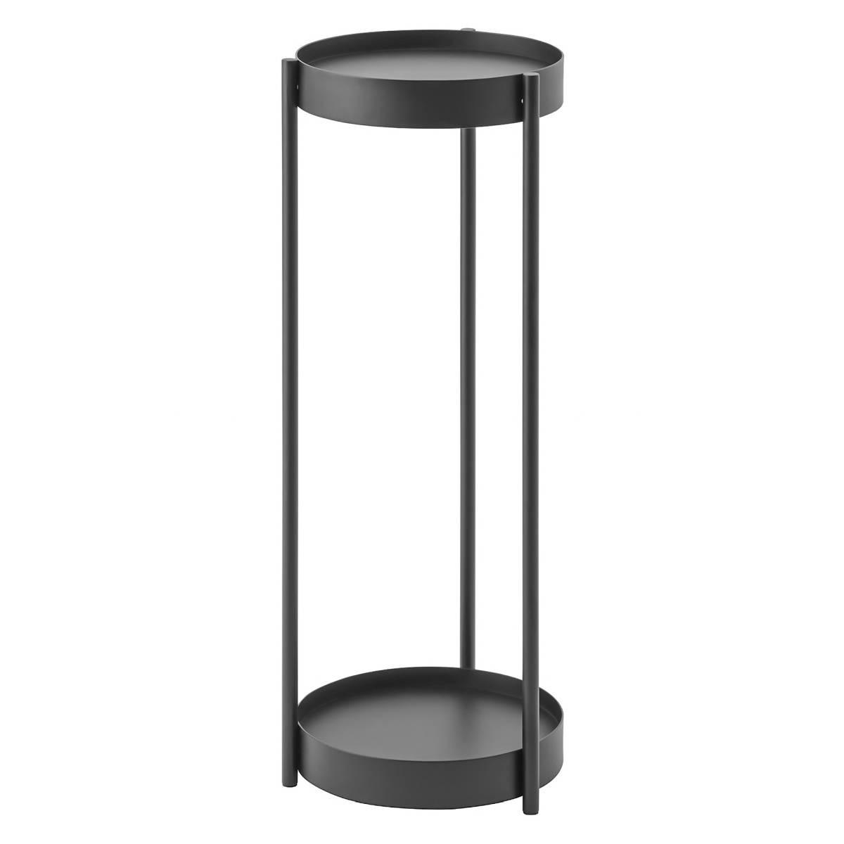 PFLANZEN-STÄNDER Tower schwarz 26/70/26 cm - Schwarz, Metall (26/70/26cm) - Yamazaki