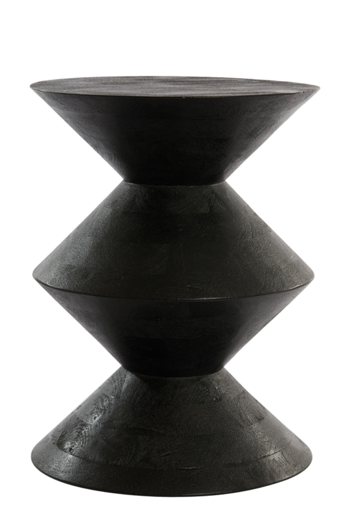 BEISTELLTISCH Larus Schwarz Ø45/60 cm - Schwarz, Holz (45/45/60cm) - Light & Living