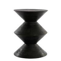 BEISTELLTISCH Larus Schwarz Ø45/60 cm - Schwarz, Holz (45/45/60cm) - Light & Living