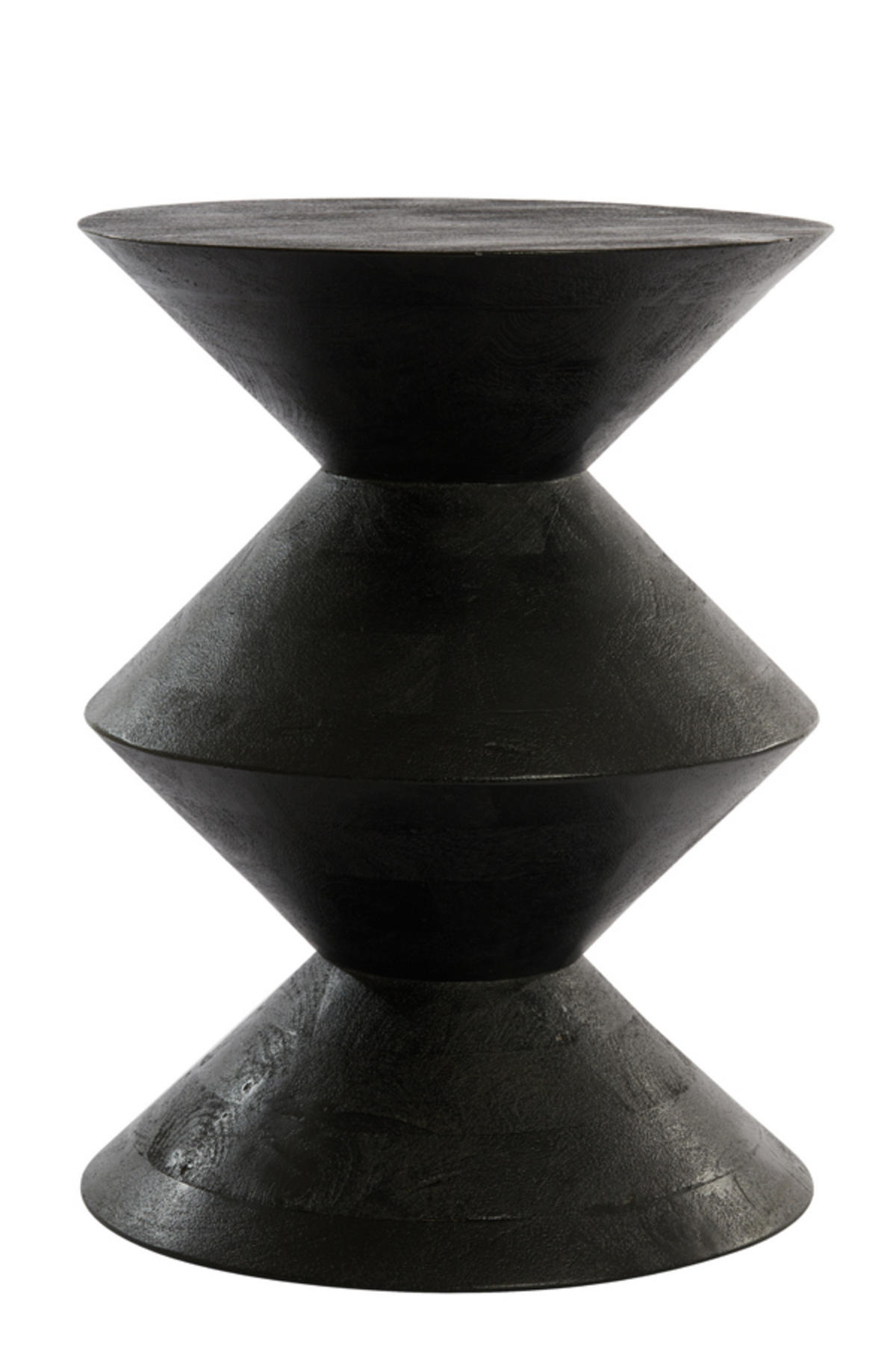BEISTELLTISCH Larus Schwarz Ø45/60 cm - Schwarz, Holz (45/45/60cm) - Light & Living