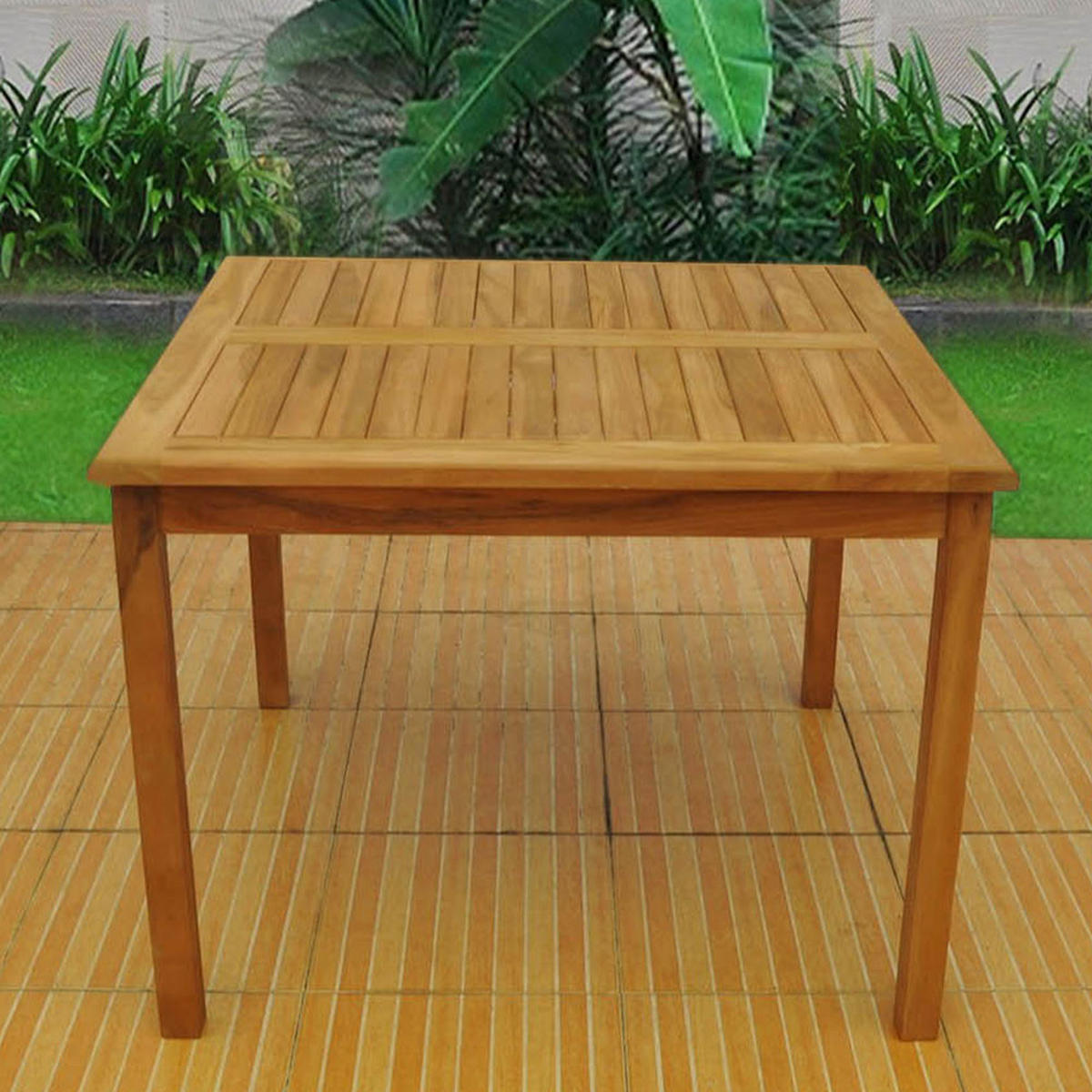 TISCH Karra Braun Aus Teakholz - Braun, Holz (75/100/100cm) - Concept Usine