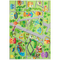 KINDERTEPPICH KIDS Grün Spielteppich 200/300 cm - Grün, Textil (200/300cm) - Tapiso