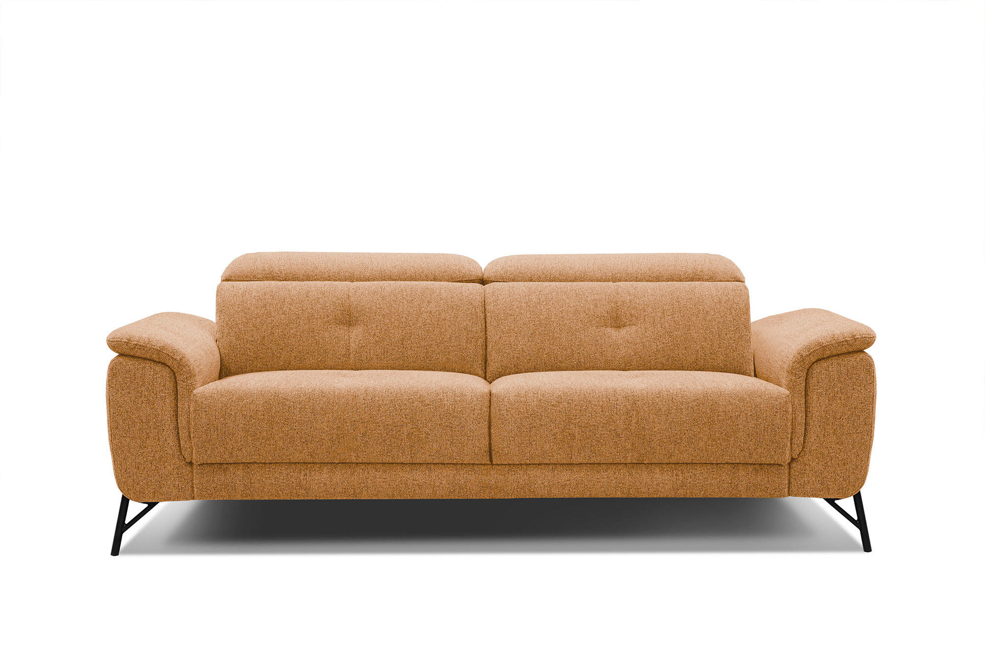 SOFA AVENA 3-Sitzer, orange - Orange, Holzwerkstoff/Textil (204/80/108cm) - Courtois Laville