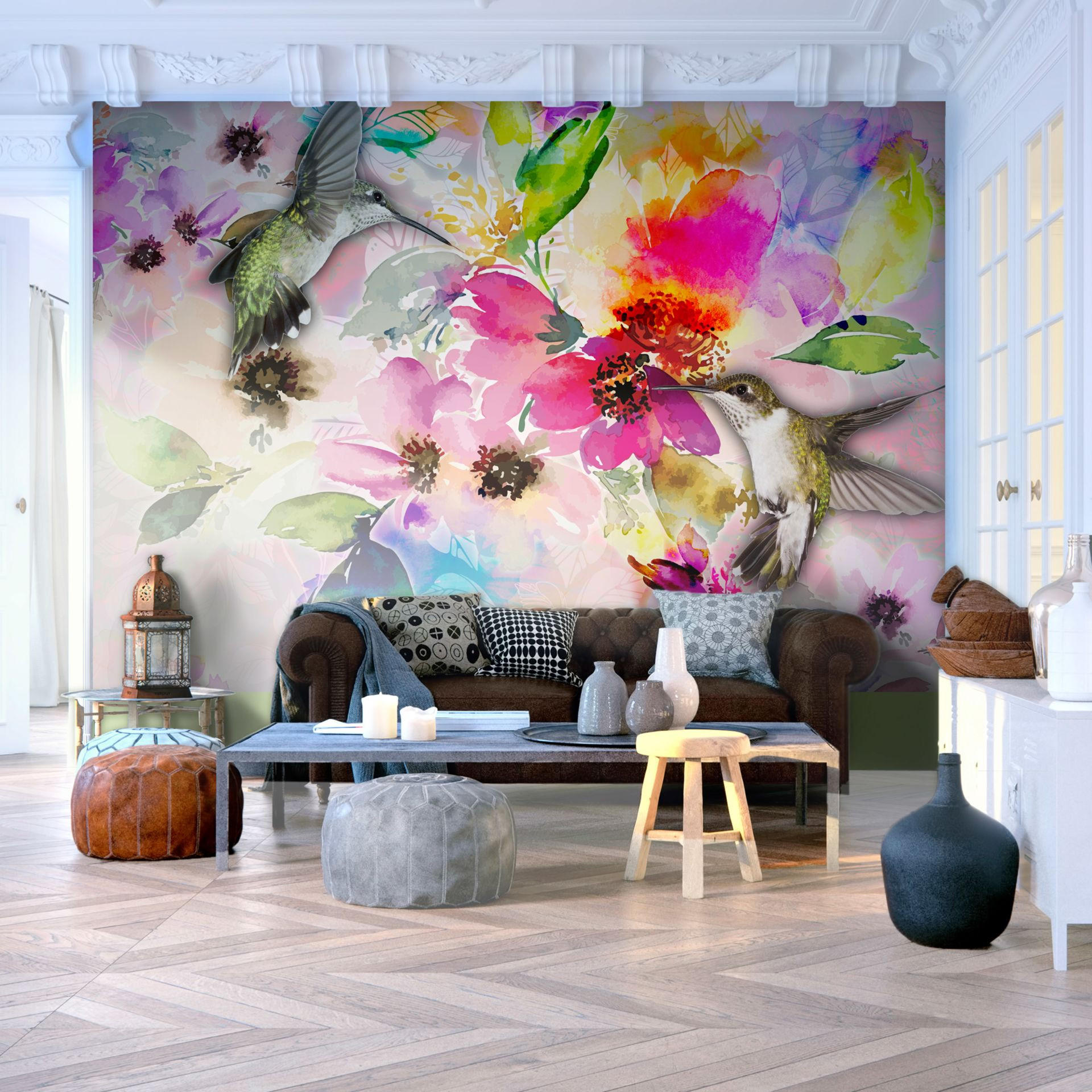 SELBSTKLEBENDE FOTOTAPETE 147/105 cm - Multicolor, Kunststoff/Textil (147/1cm) - KUNSTLOFT