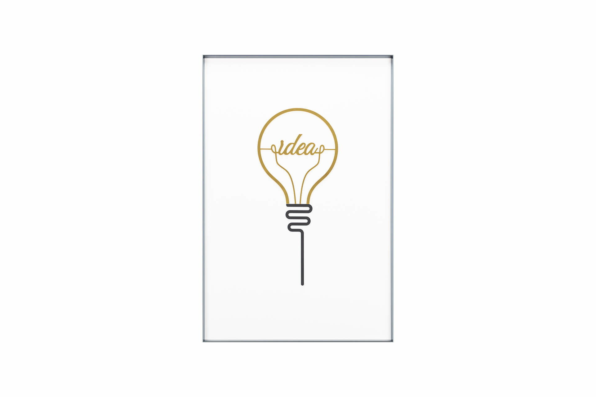 WANDBILD Gold 40/60 cm - Goldfarben/Schwarz, Glas (1.43/60cm) - KUNSTLOFT