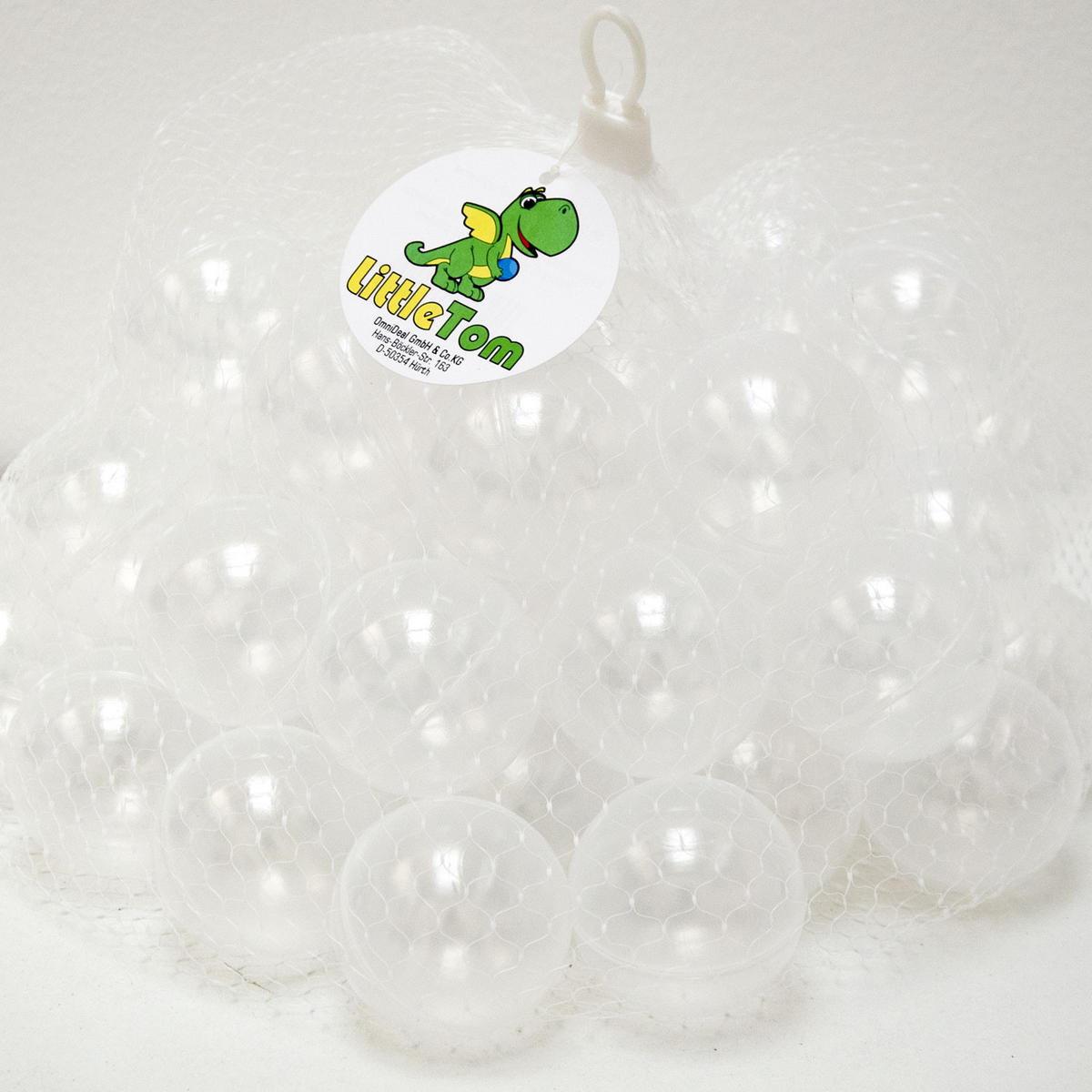 BÄLLEBAD-BÄLLE 50 Stück, Transparent, 5.5 cm - Multicolor, Kunststoff (5.5/5.5/5.5cm) - Littletom