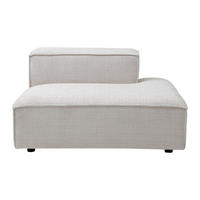 RECAMIERE ohne Schlaffunktion - 1 Person - stoff - beige Ruzolo - Beige, Textil (120/67/105cm) - Vente-Unique
