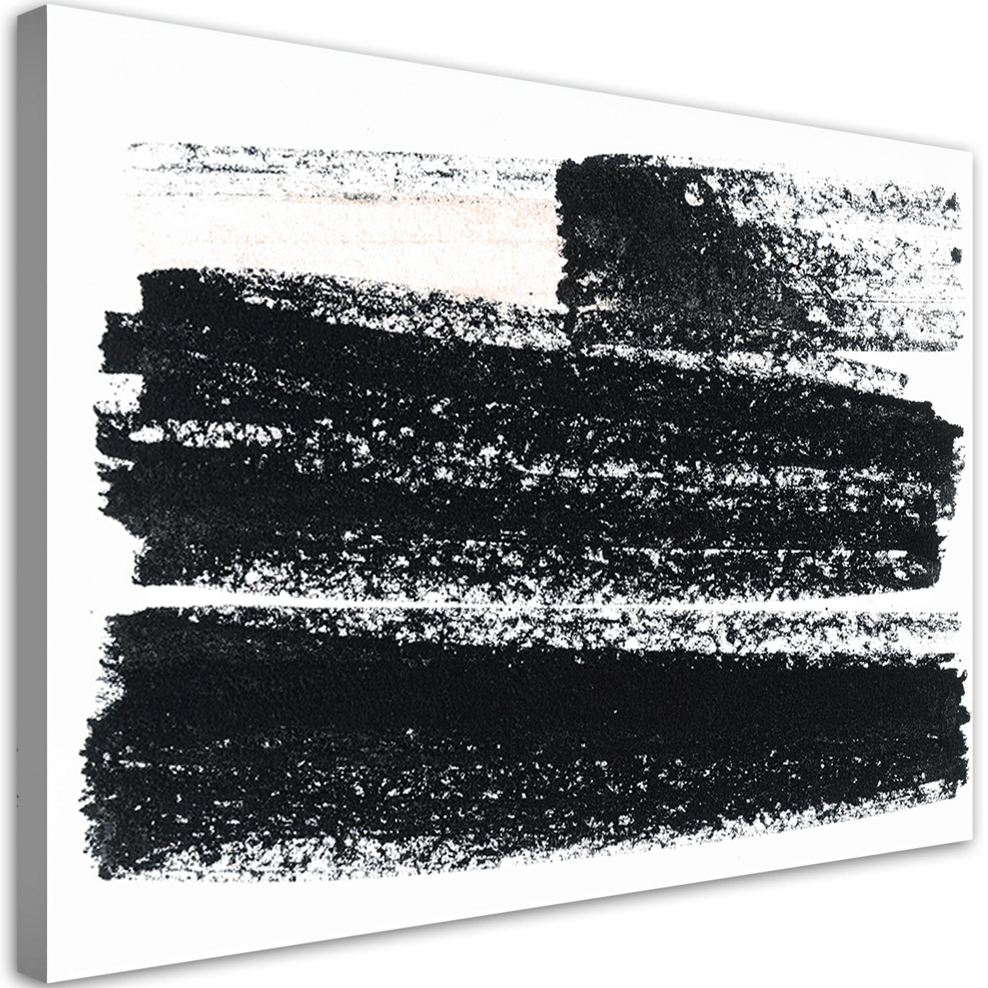 LEINWANDBILD Moderne Abstraktion 60x40cm - Schwarz, Textil (60/40cm) - Feeby