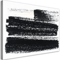 LEINWANDBILD Moderne Abstraktion 60x40cm - Schwarz, Textil (60/40cm) - Feeby