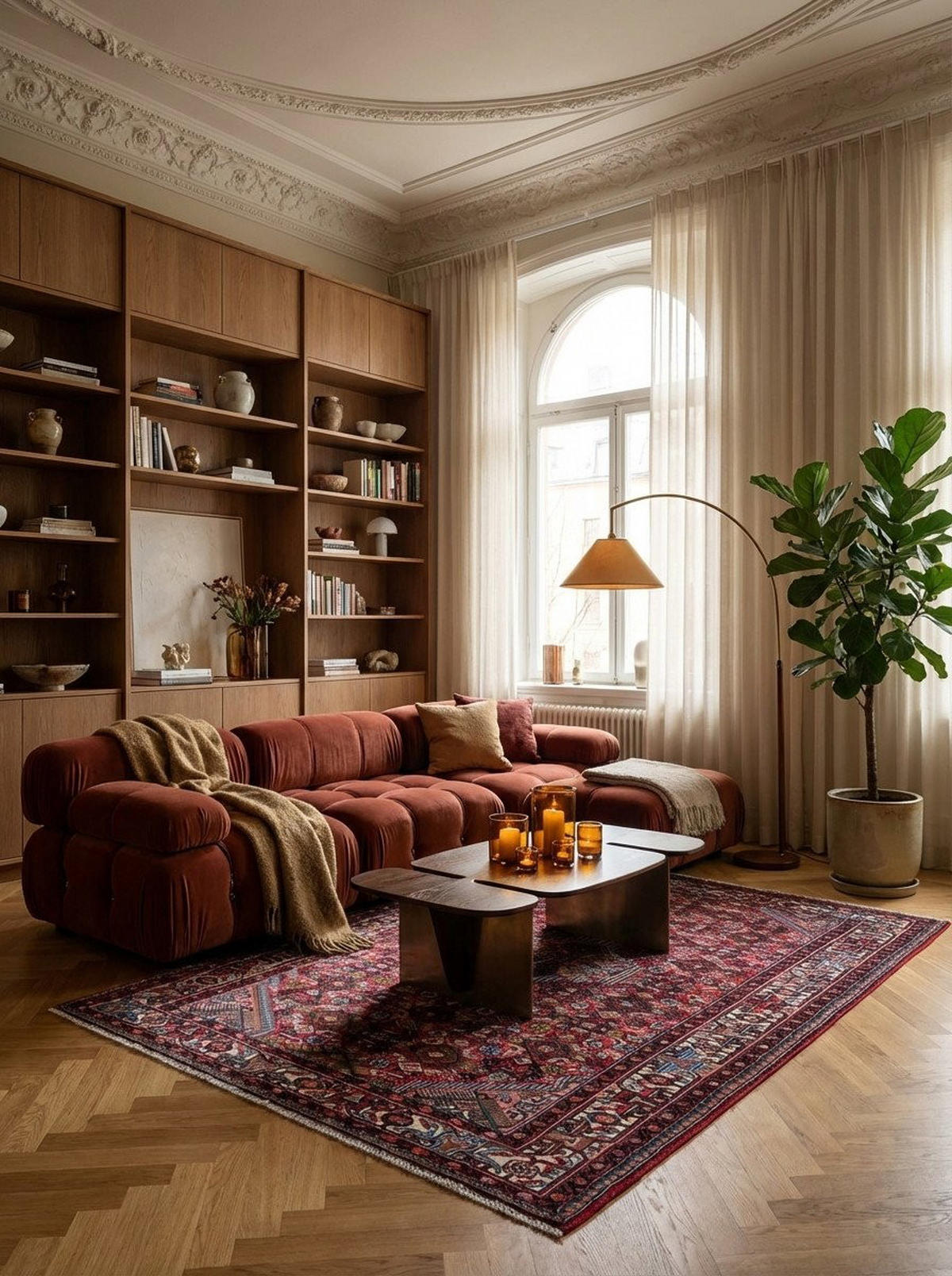 ORIENTTEPPICH handgeknüpft Assadabad Rot 200/127 cm Schurwolle - Rot, Textil (127/200cm) - Looma