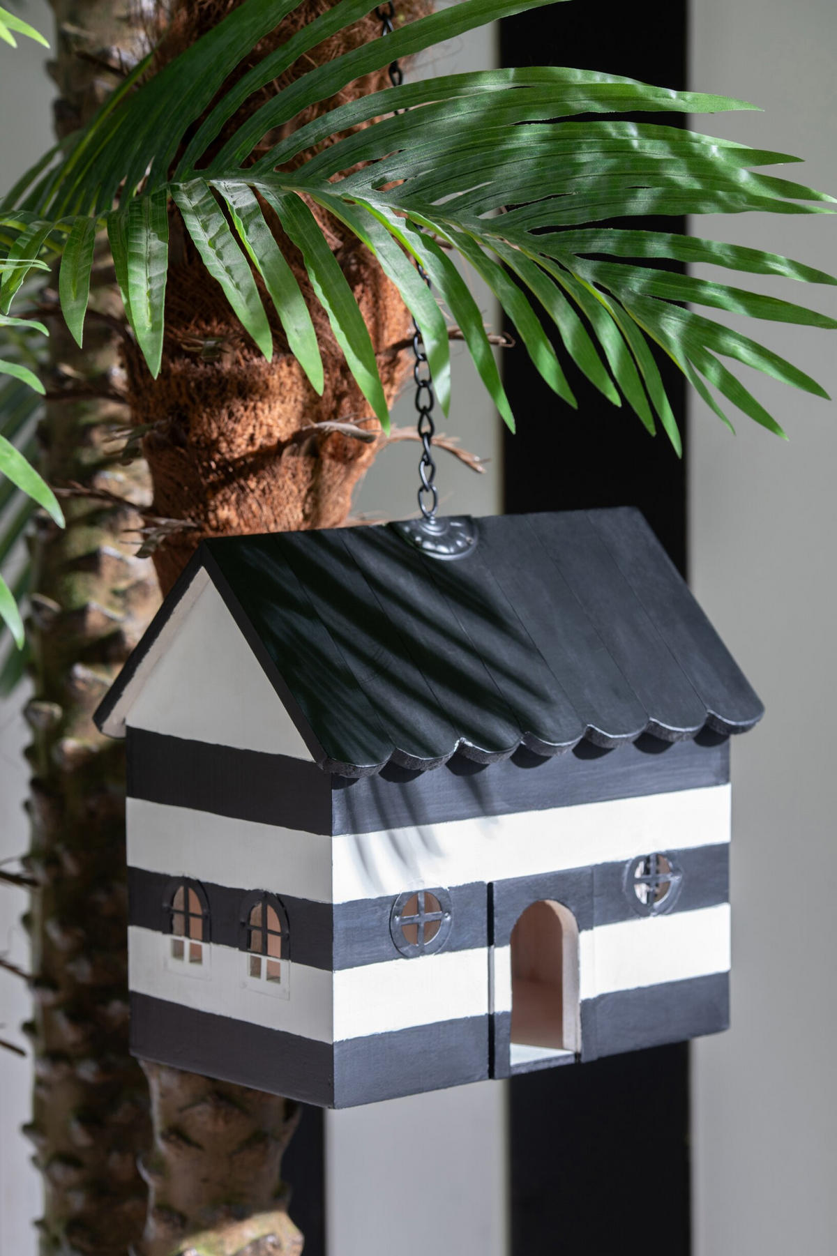 NISTKASTEN GESTREIFT - Weiß, Metall (20.3/59.7/28cm) - J-Line