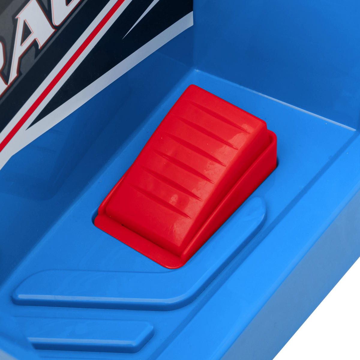KINDERQUAD DE-06268 mit Anhänger, aufladbar mit Vor- und Rückwärtsgang Blau - Blau/Schwarz, Kunststoff/Metall (106/41.5/48.5cm) - ComfortXL
