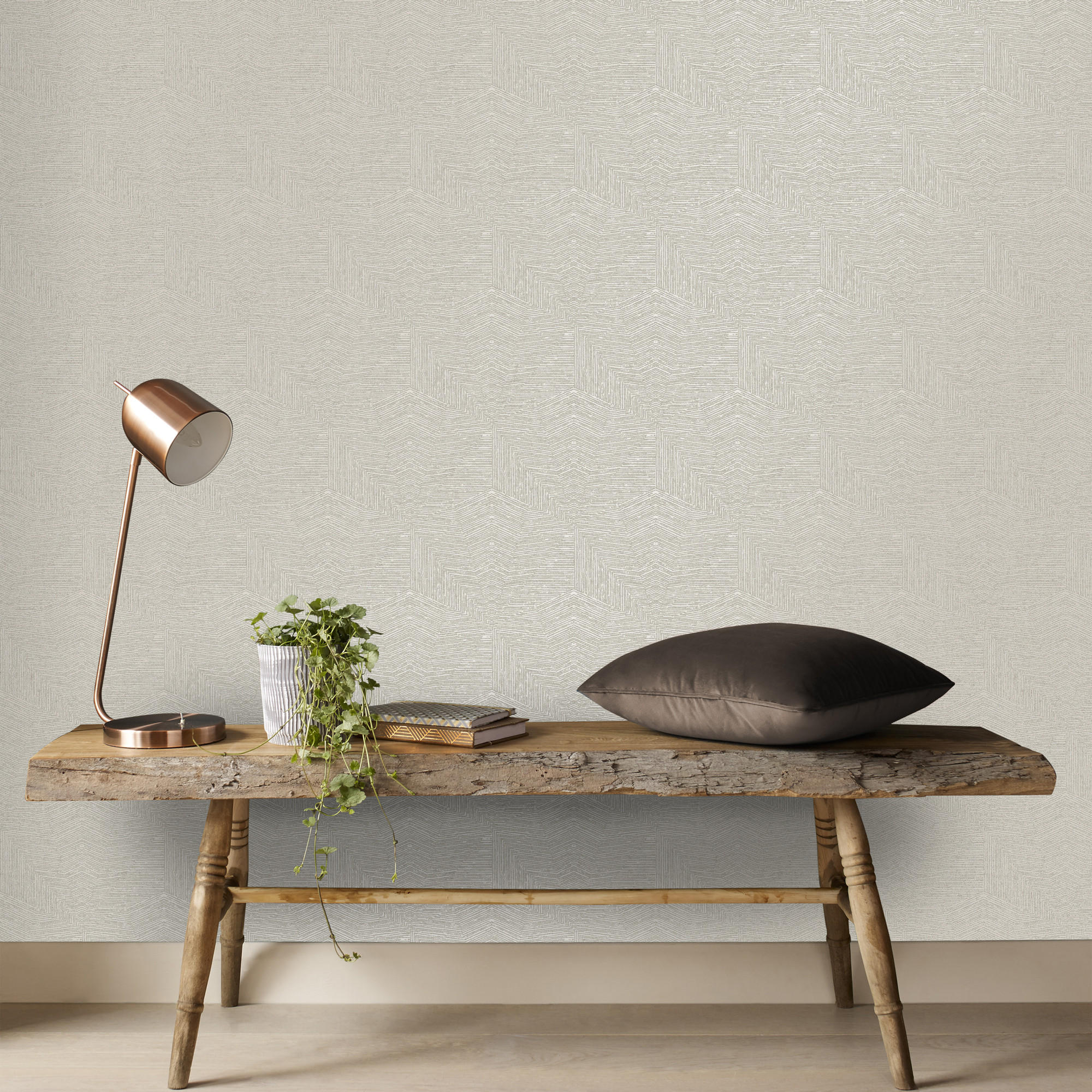 VLIESTAPETE - Gillian taupe - Braun, Papier/Kunststoff (52/1000cm) - Superfresco Easy