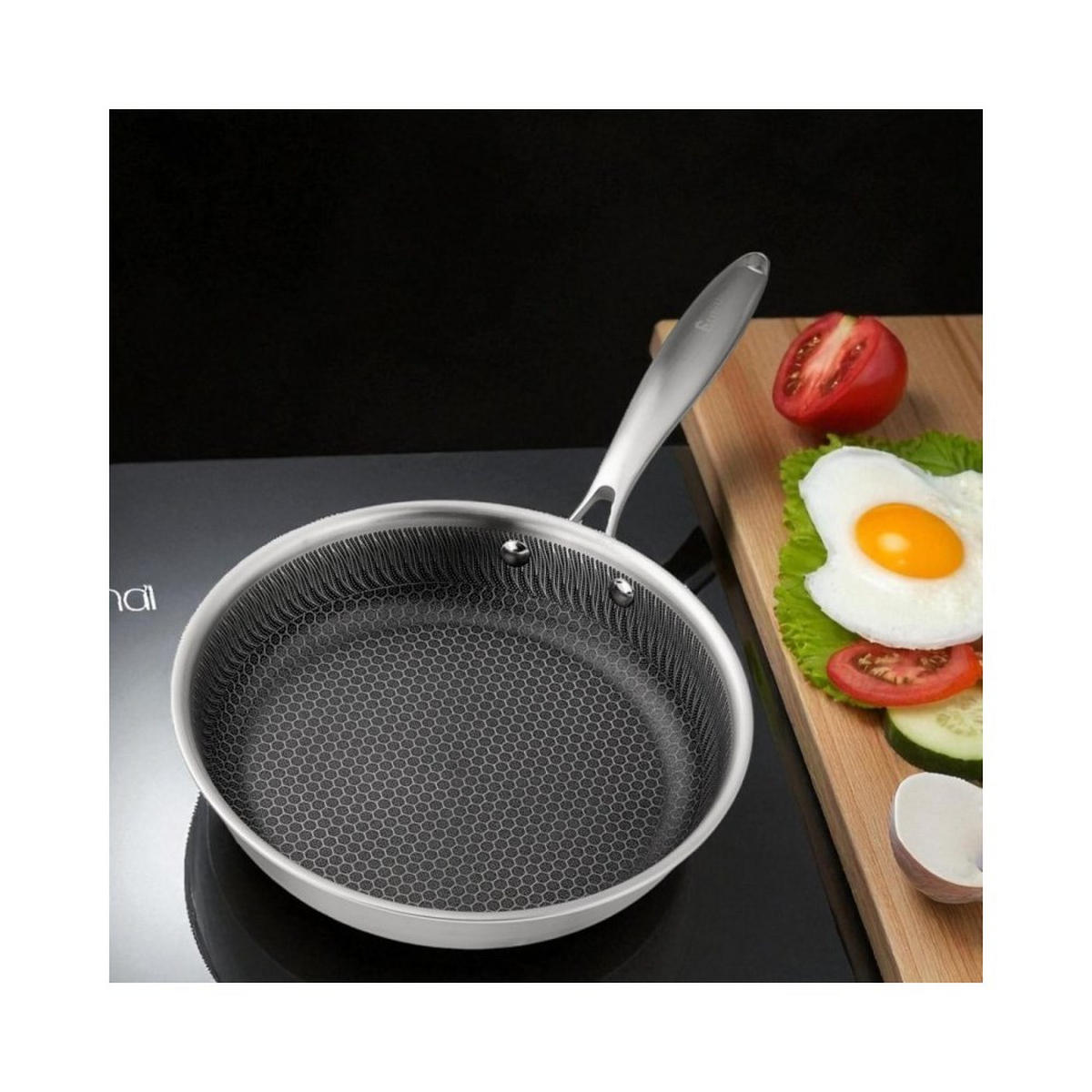 BRATPFANNE 62958 - Silberfarben, Metall (24cm) - Elitehoff