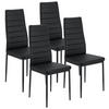 ESSZIMMERSTUHL Loja 4er-Set schwarz - Schwarz, Metall (41/96/49cm) - Juskys