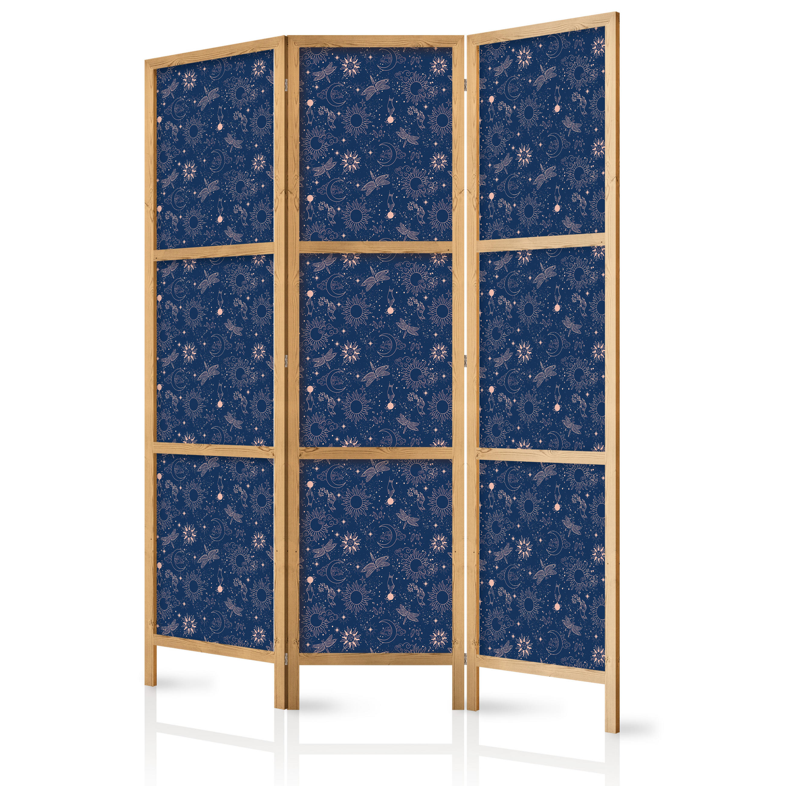 Muralo Paravent Blau 135x172x3 cm