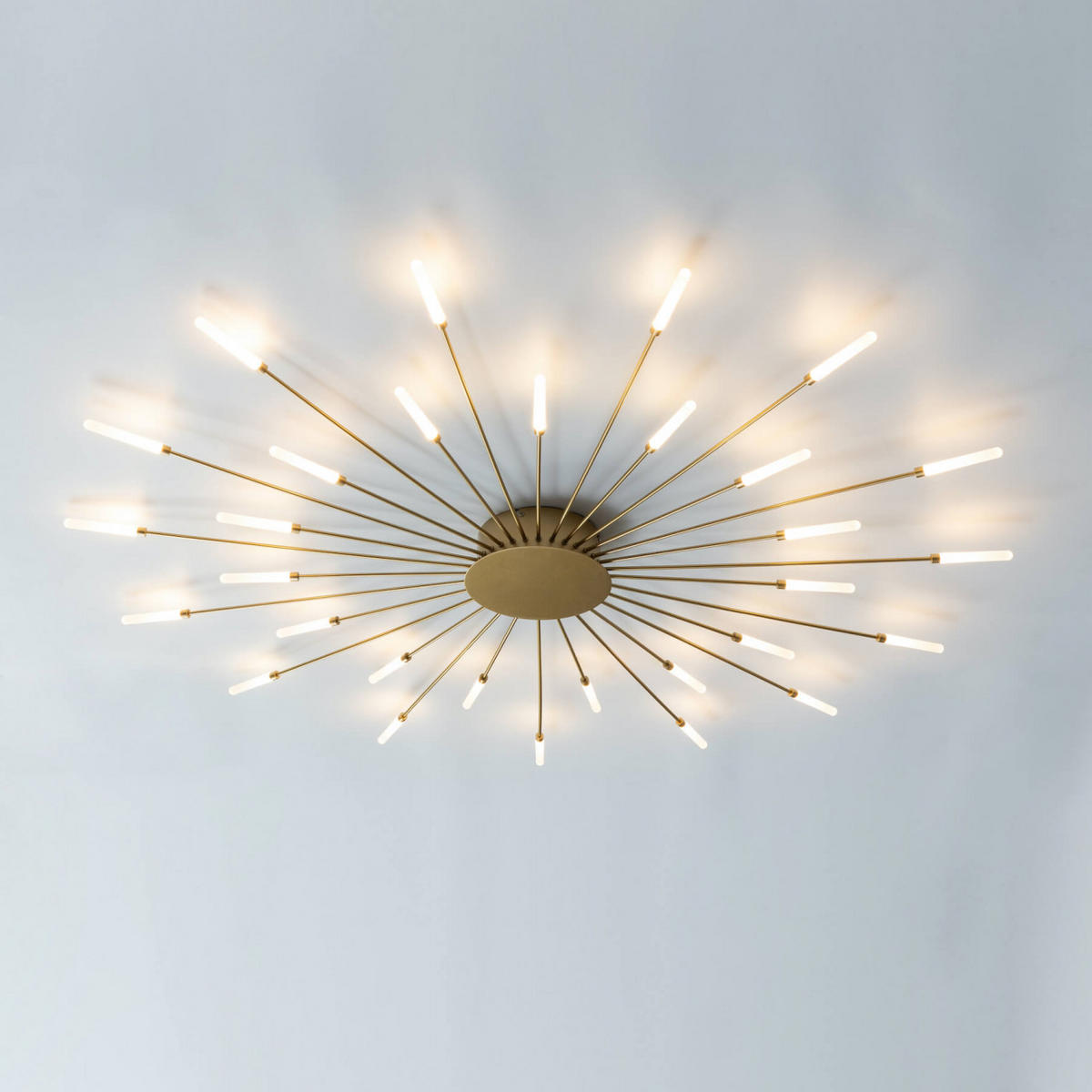 DECKENLEUCHTE Isco, Gold / Messing, 128cm - Goldfarben, Metall (128/128/7cm) - KOSILUM