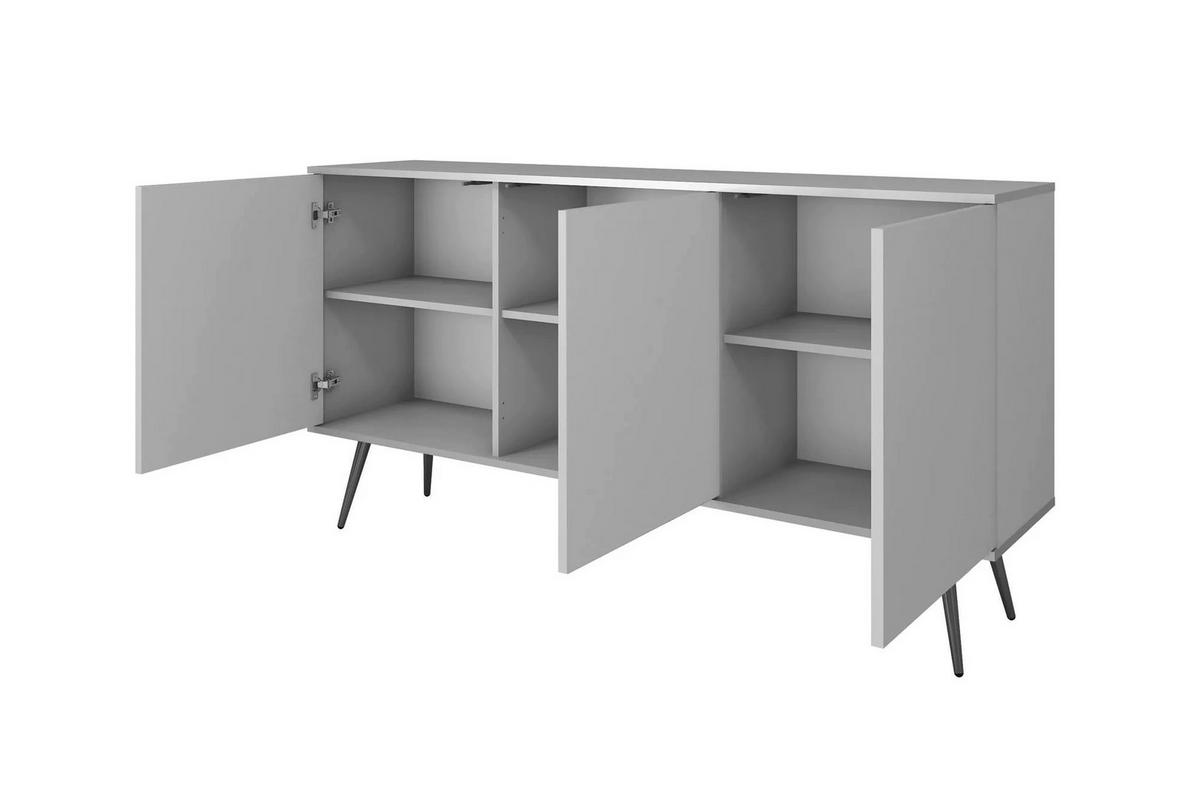 KOMMODE – K160 – 160 cm – Oro System – Weiß - Weiß, Holzwerkstoff (160/85/39cm) - hi-markt