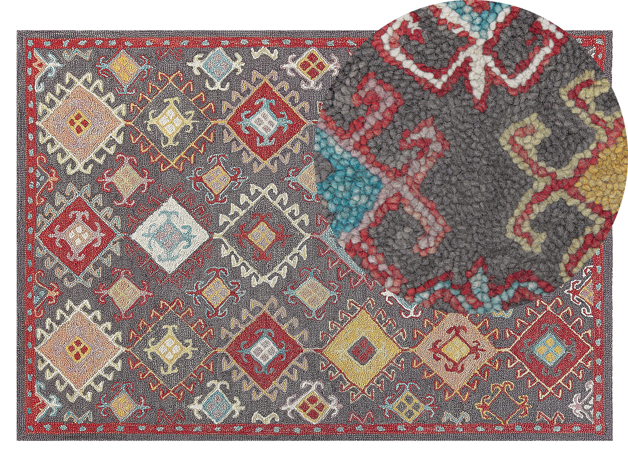 VINTAGE-TEPPICH Finike 200/140 cm - Multicolor, Textil (140/200cm) - Beliani