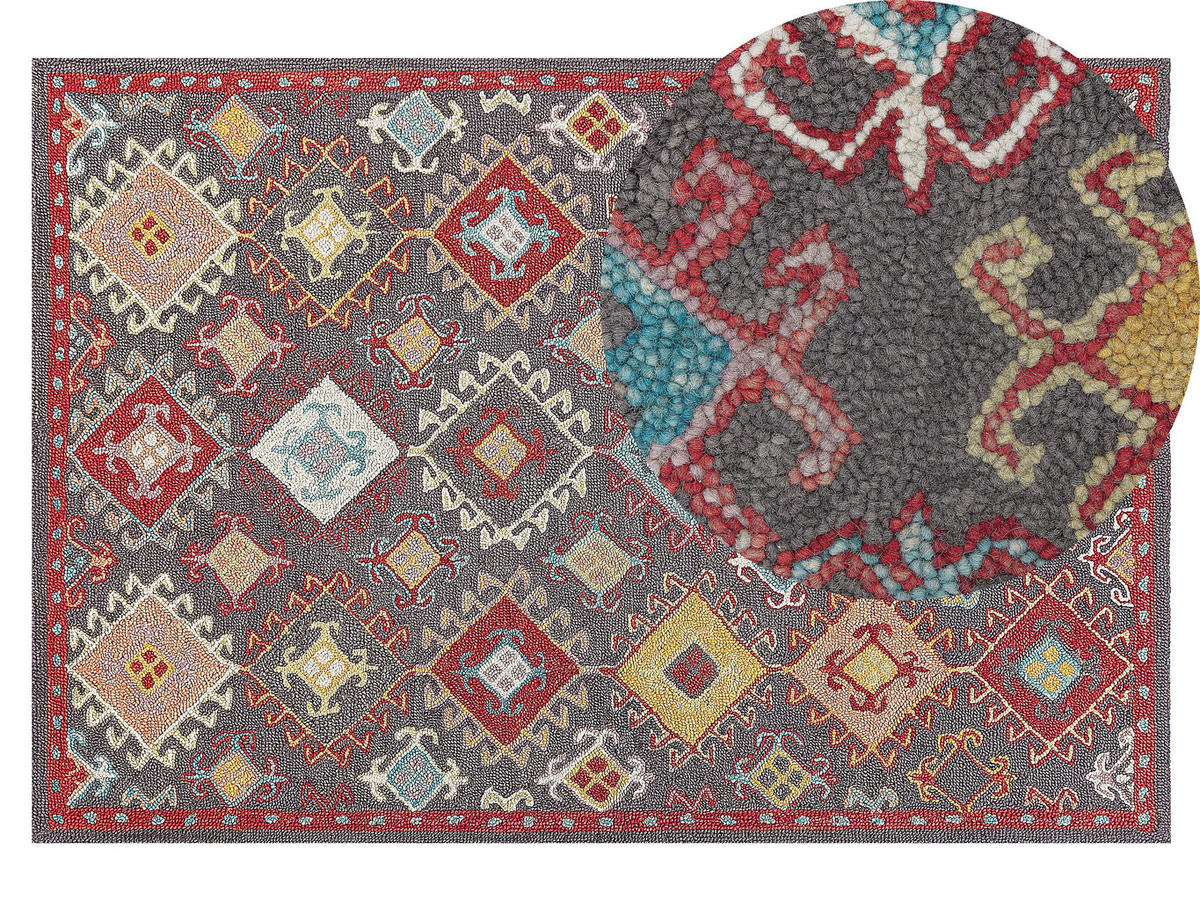 VINTAGE-TEPPICH Finike 200/140 cm - Multicolor, Textil (140/200cm) - Beliani