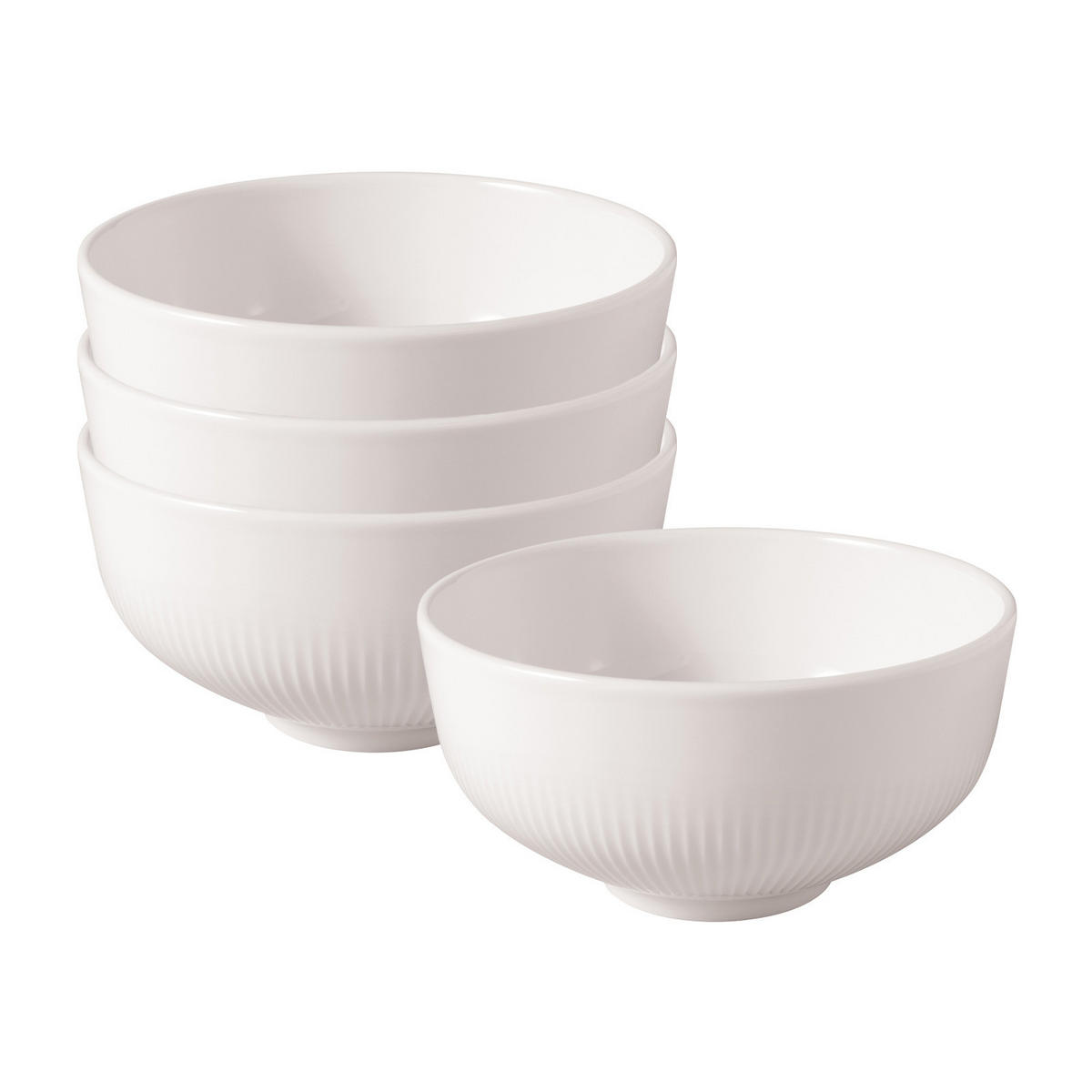 SCHÜSSELN Afina weiß ø 13 cm 4er Set - Weiß, Keramik (13cm) - Villeroy & Boch
