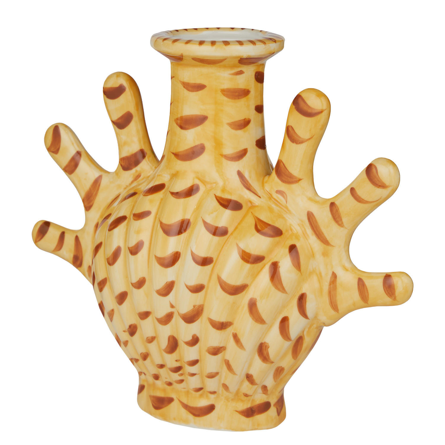 VASE Coral Coast Koralle - Gelb, Keramik (18cm) - Butlers