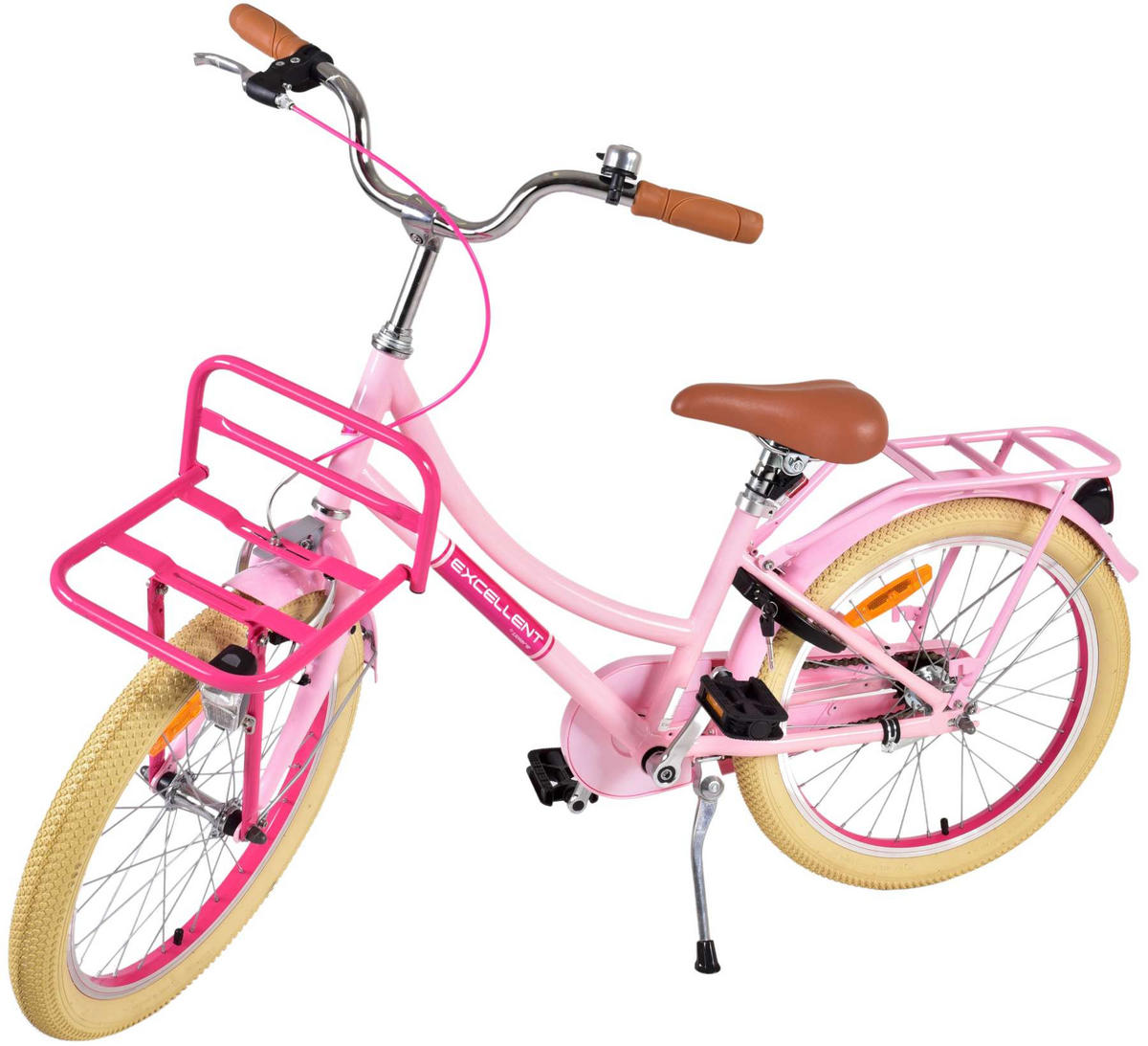 KINDERFAHRRAD Excellent - Mädchen - 20 Zoll - Rücktritt + Handbremse - Rosa - Rosa, Metall (67cm) - TPFSports