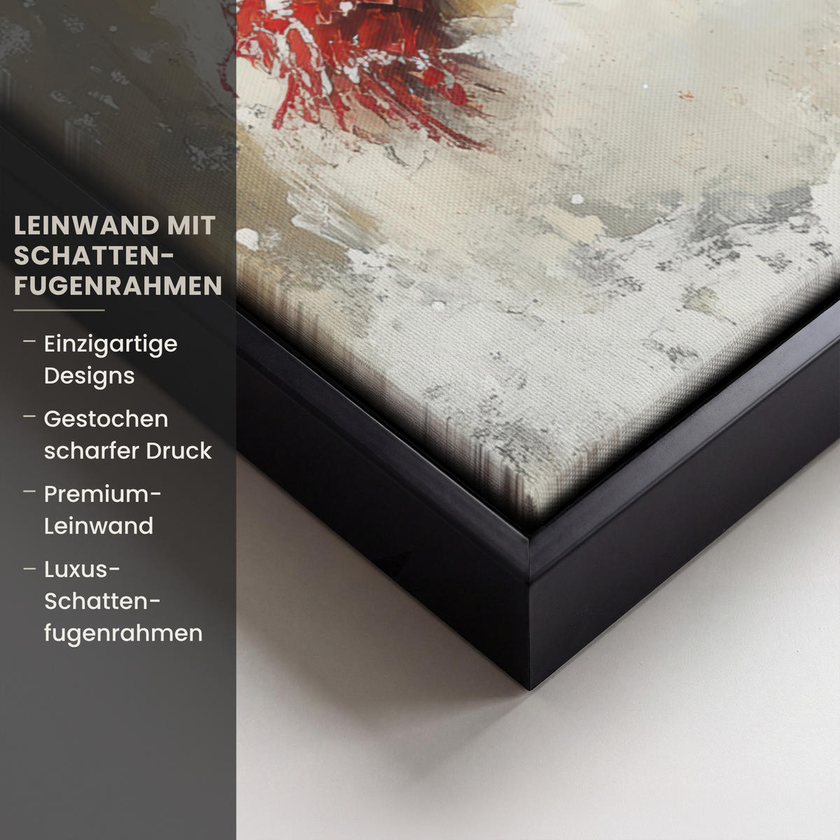 LEINWAND Bilder mit Rahmen - Schneemann - Winter - Schnee - Beige - 70x100 - Weiß, Textil (70/100cm) - MuchoWow