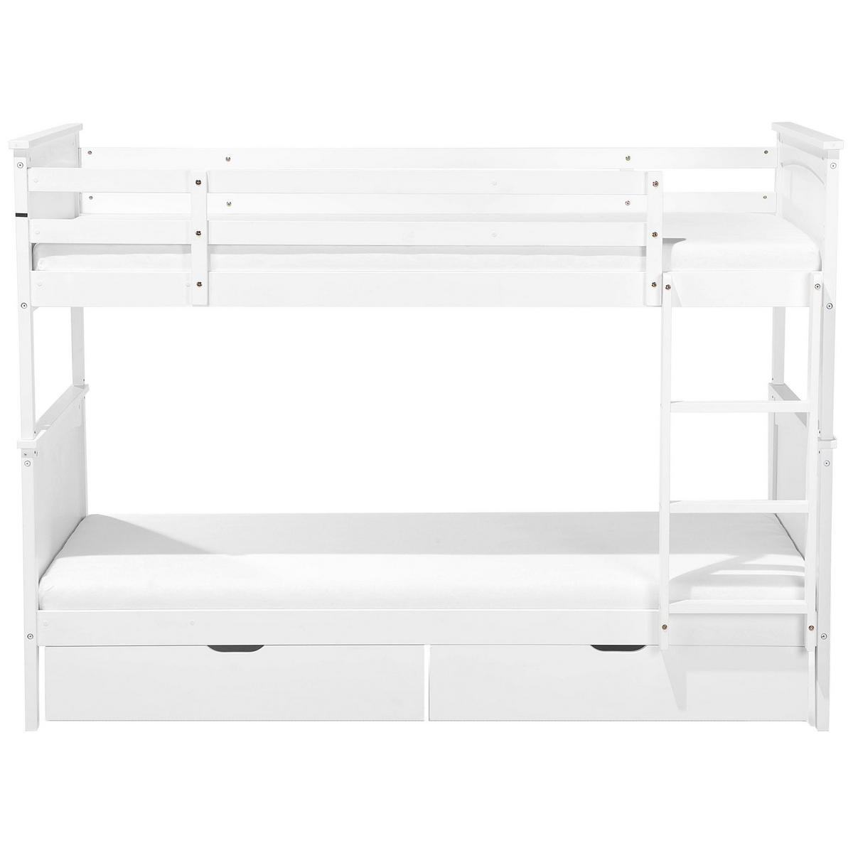 HOCHBETT 90/200cm Weiß Albon - Weiß, Holz (90/200cm) - Beliani