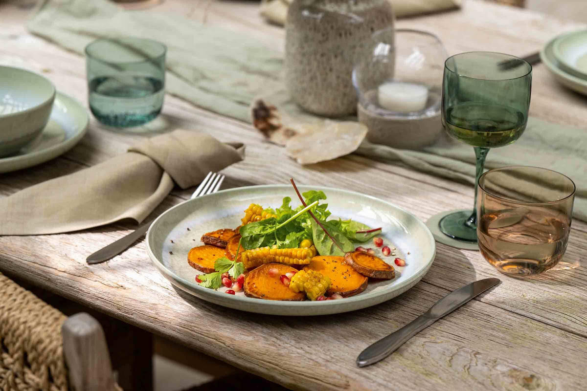 TAFELSERVICE Perlemor Alga grün 12er Set - Grün, Keramik (1/1/1cm) - like.Villeroy & Boch