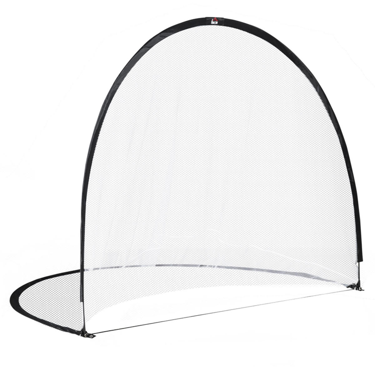 FUSSBALLTOR DE-18593 Pop-Up mit Tragetasche & Heringen Schwarz/Weiß - Schwarz, Kunststoff (203/247cm) - ComfortXL
