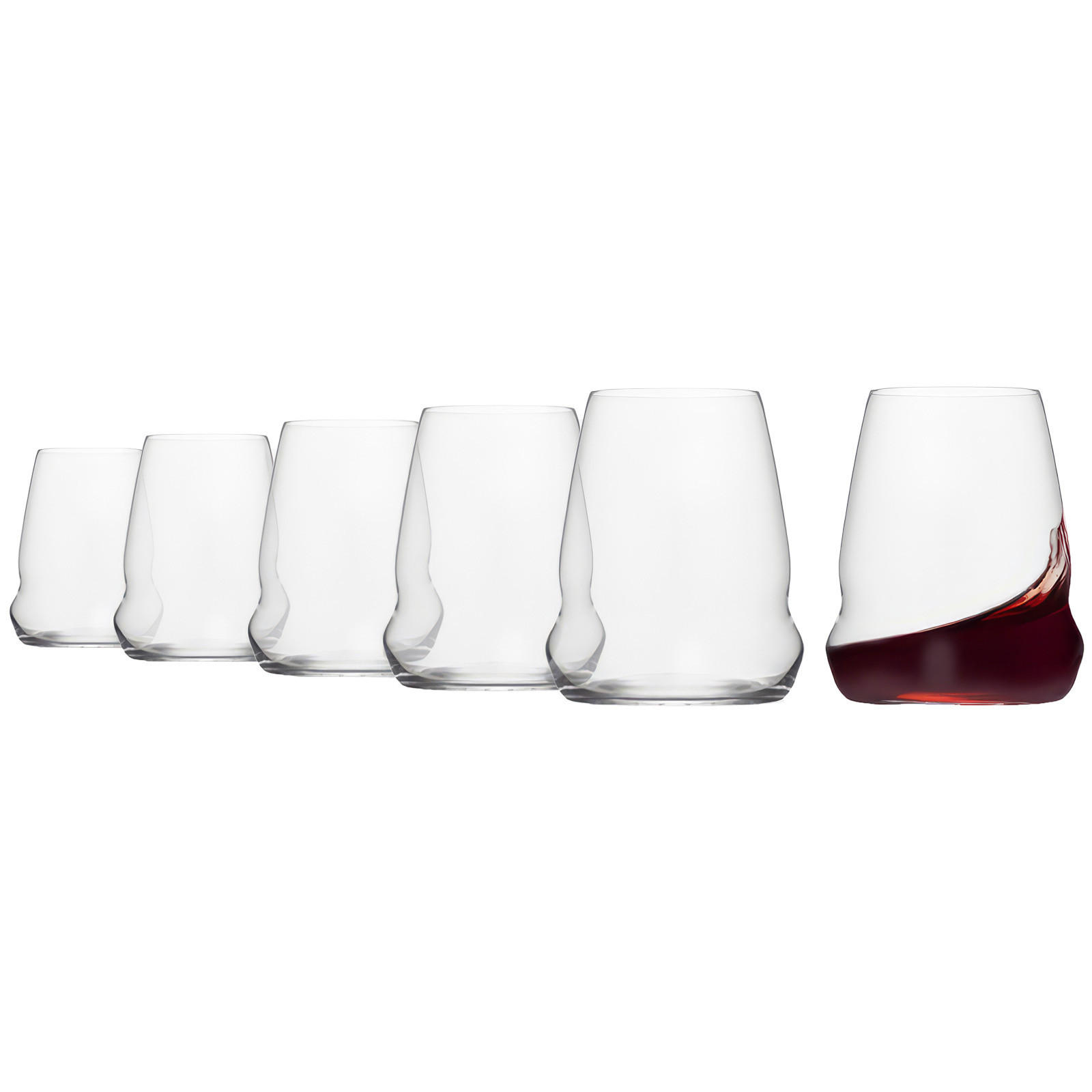 ROTWEINBECHER Cocoon transparent 556 ml 6er Set - Transparent, Glas (0.555L) - Stölzle Lausitz