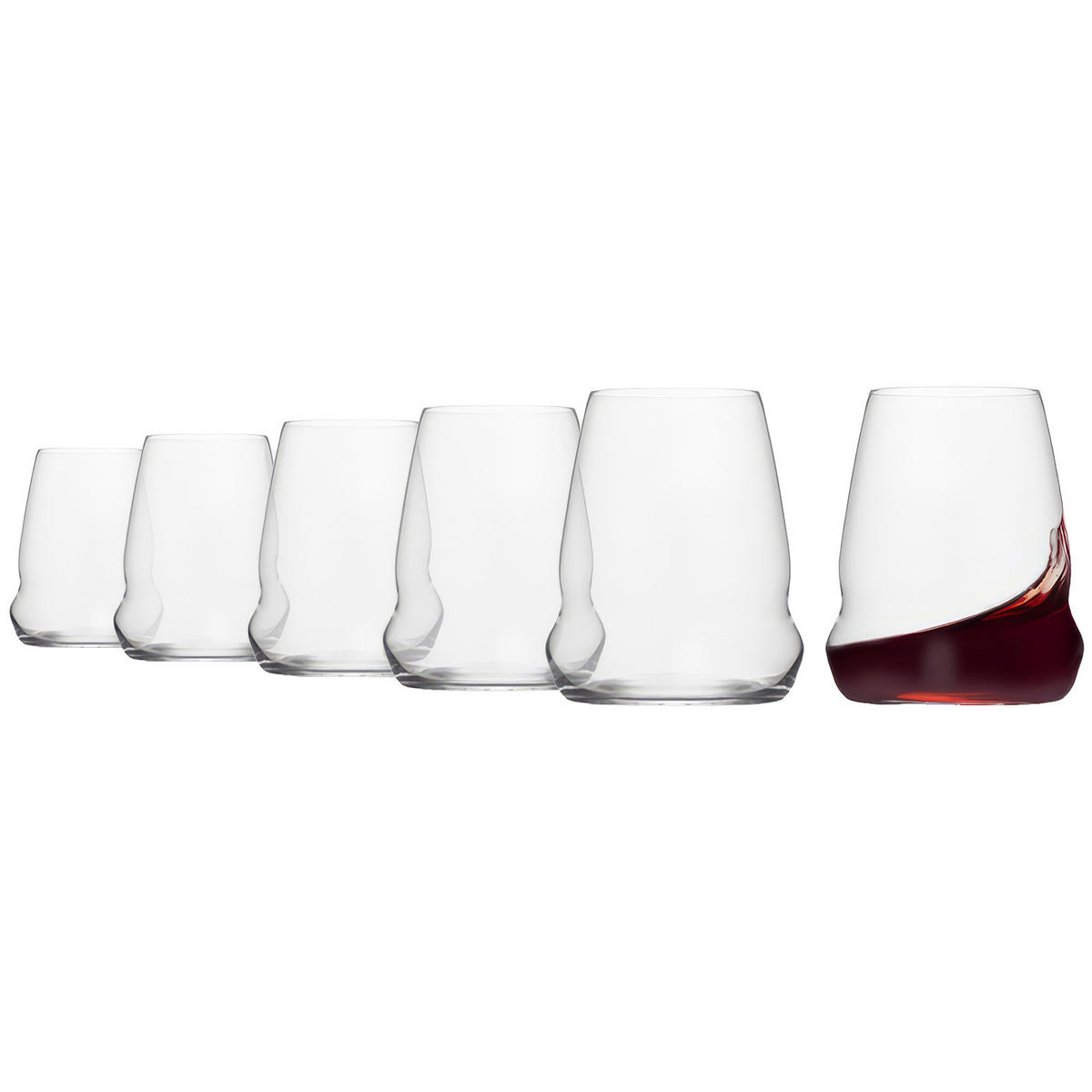 ROTWEINBECHER Cocoon transparent 556 ml 6er Set - Transparent, Glas (0.555L) - Stölzle Lausitz