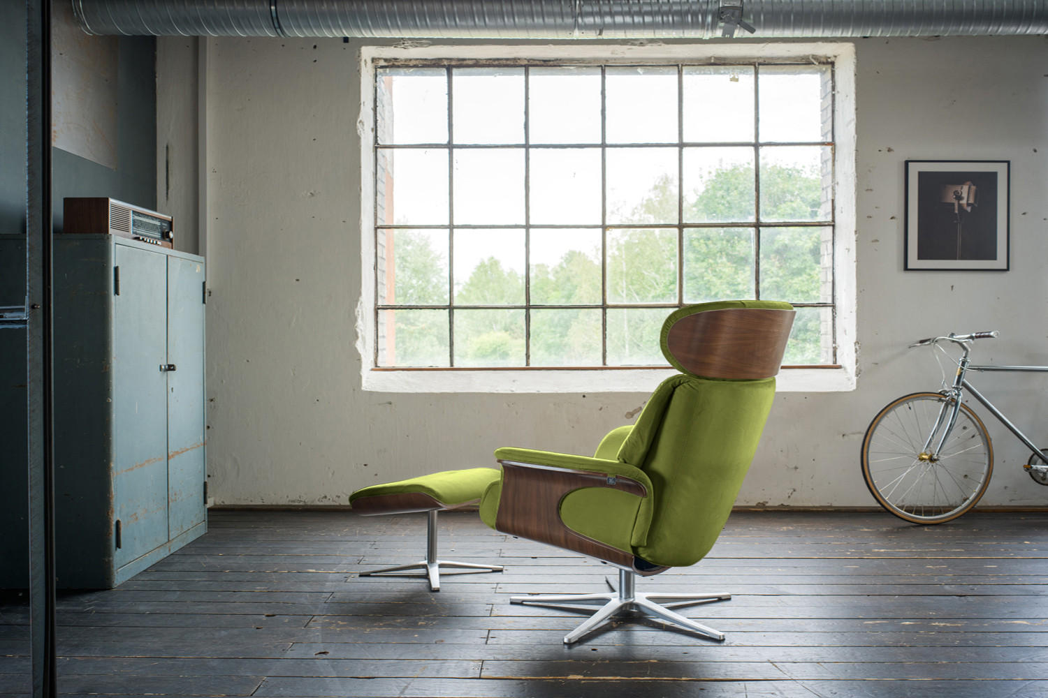 Thumbnail - Kawola Relaxsesselset, Grün, Textil, Füllung: Schaumstoff, 83x110x89 cm, Wohnzimmer, Sessel, Relaxsessel