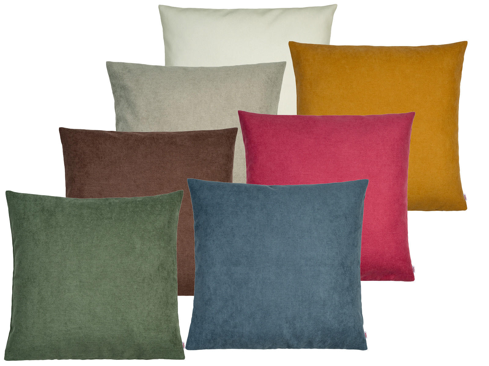 KISSENHÜLLE FarbTon Chenille-Haptik greig-taupe 60/60 cm - Taupe, Textil (60/60cm) - beties Heimtextil