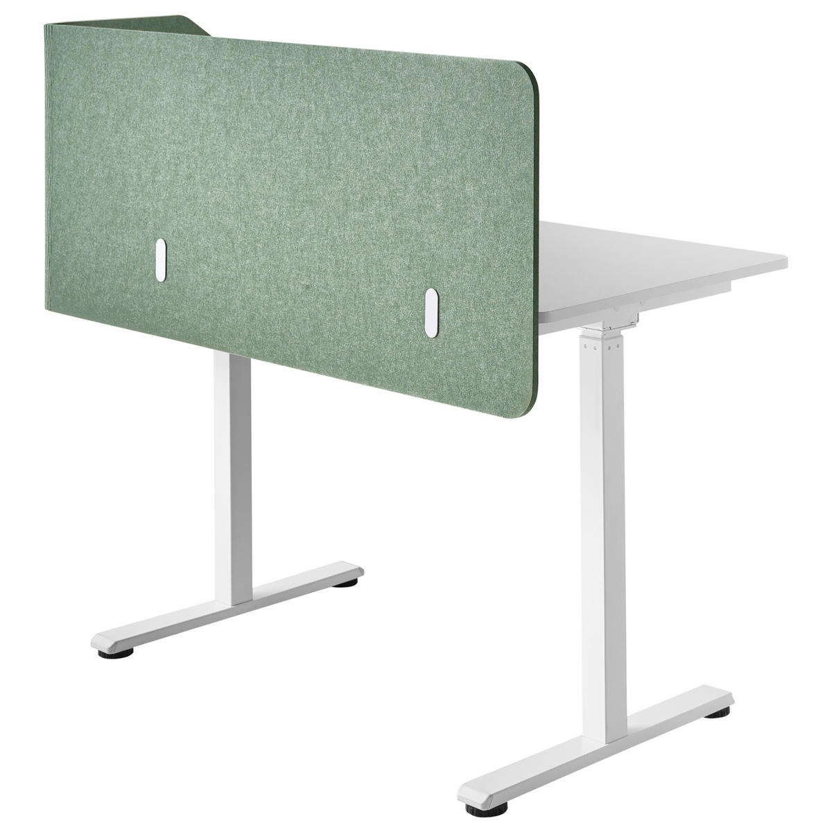 DĚLICÍ STĚNA NA STŮL 120/50 cm Světle zelená Foldy - světle zelená, plast (120/50/1cm) - Beliani